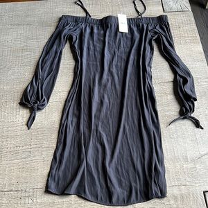 Ella moss silk mini dress XS